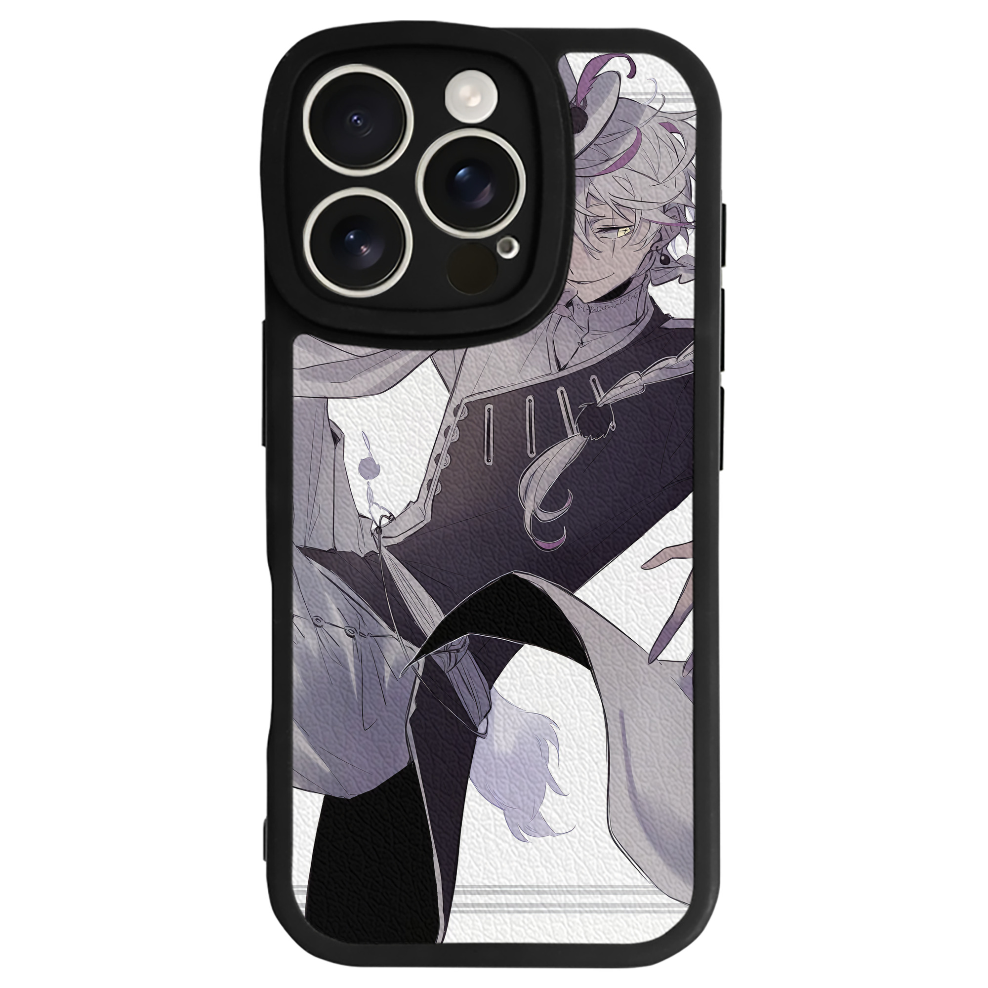 （画像用） 文豪ストレイドッグス Bungo Stray Dogs 【iPhone 16シリーズ対応】シリコンスマホケース（レザー調） 材質：シリコン